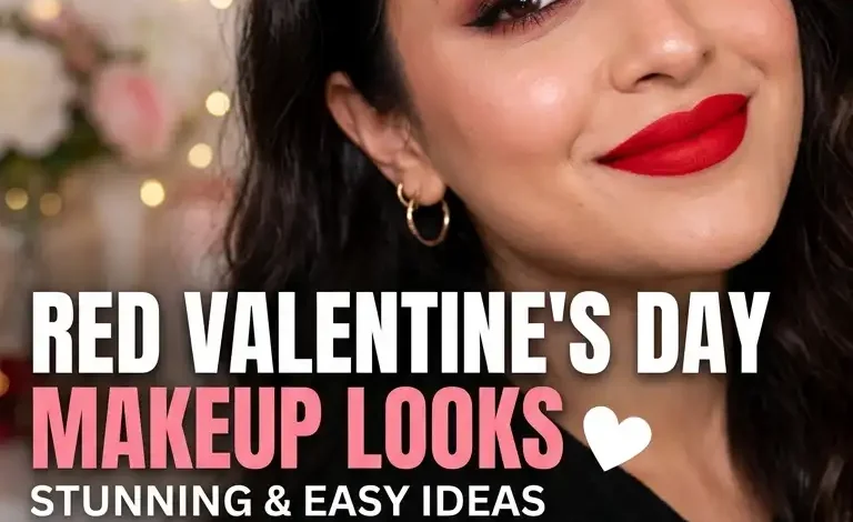 Red Valentines Day Makeup Looks Red Valentines Day Makeup Looks