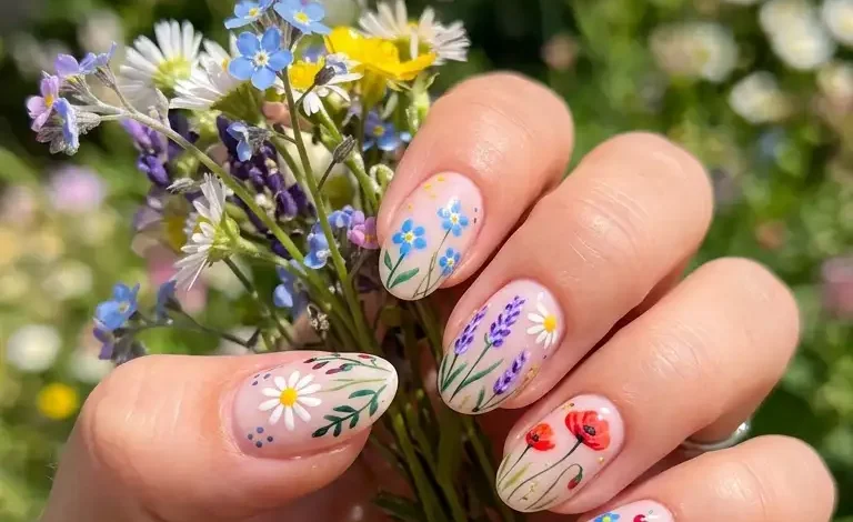 21 Wildflower Nail Designs That Are Insta-Worthy!