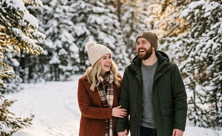 20 Winter Engagement Photo Ideas For a Timeless Love Story