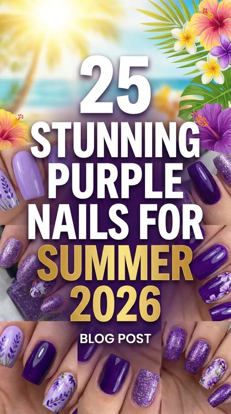 25 Stunning Purple Nails for Summer 2026