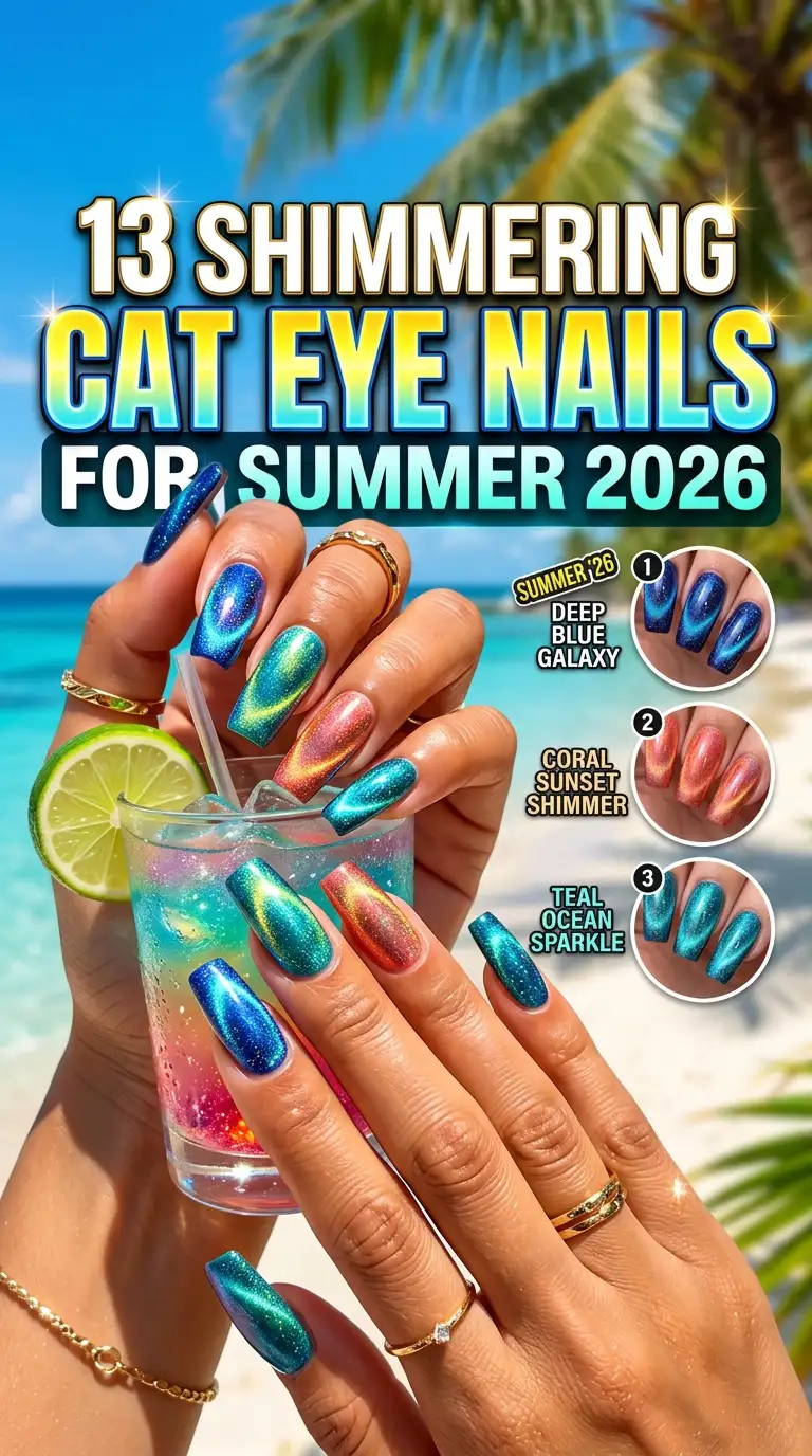 13 Shimmering Cat Eye Nails for Summer 2026 13 Shimmering Cat Eye Nails for Summer 2026