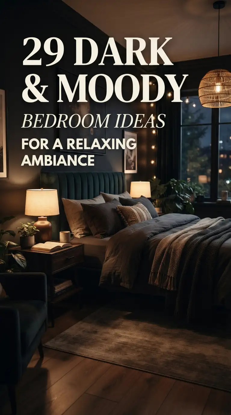 29 Dark and Moody Bedroom Ideas for a Relaxing Ambiance 29 Dark and Moody Bedroom Ideas for a Relaxing Ambiance