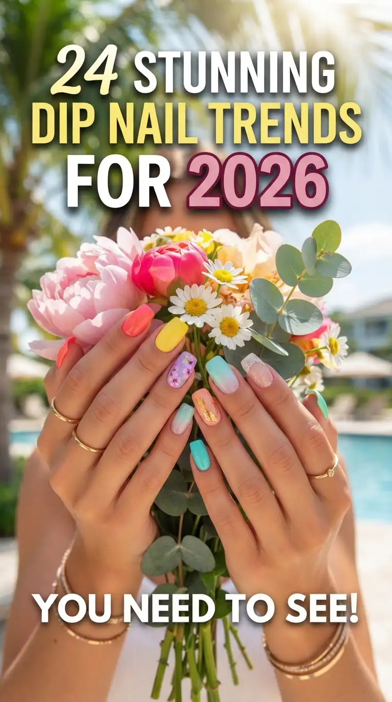 24 Stunning Summer Dip Nail Trends for 2026 You Need to See 24 Stunning Summer Dip Nail Trends for 2026 You Need to See
