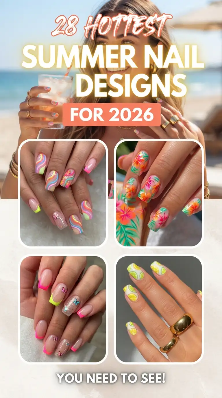 28 Hottest Summer Nail Designs for 2026 You Need 28 Hottest Summer Nail Designs for 2026 You Need