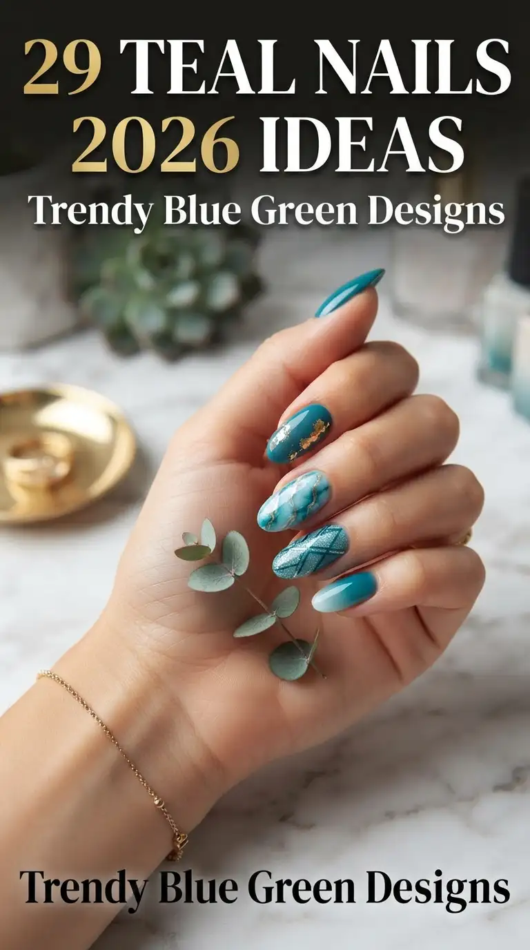 29 Teal Nails 2026 Ideas – Trendy Blue Green Designs 29 Teal Nails 2026 Ideas – Trendy Blue Green Designs