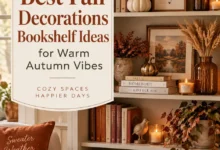Best Fall Decorations Bookshelf Ideas for Warm Autumn Vibes