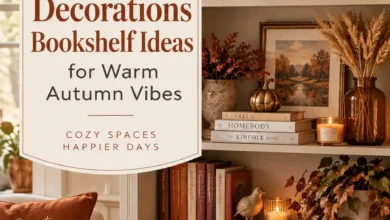 Best Fall Decorations Bookshelf Ideas for Warm Autumn Vibes