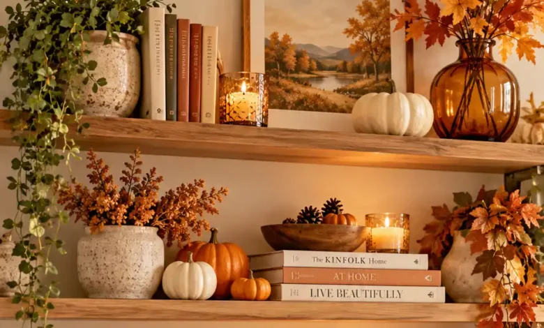 Best Fall Decorations Shelf Ideas to Brighten Your Space