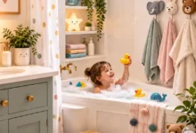 Cozy bathroom ideas for kids that make bath time fun