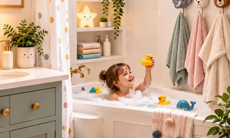 Cozy bathroom ideas for kids that make bath time fun Cozy bathroom ideas for kids that make bath time fun