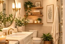 Cozy bathroom ideas with no window to brighten your space