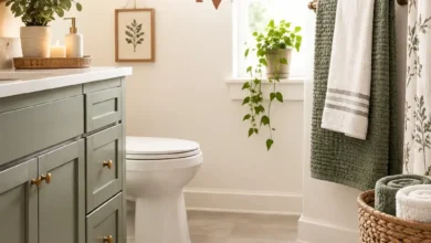 Cozy bathroom rug & towel decor ideas to refresh your space