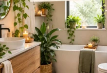 Cozy bathroom with plants tips for a relaxing space