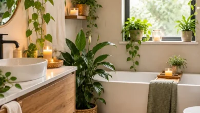 Cozy bathroom with plants tips for a relaxing space