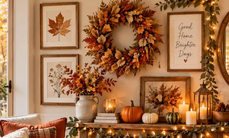 Creative Fall Decorations Wall Ideas for Cozy Homes