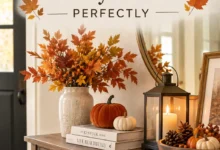 How to Style Your Fall Decorations Entry Table Perfectly