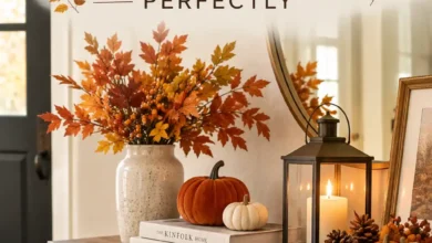 How to Style Your Fall Decorations Entry Table Perfectly