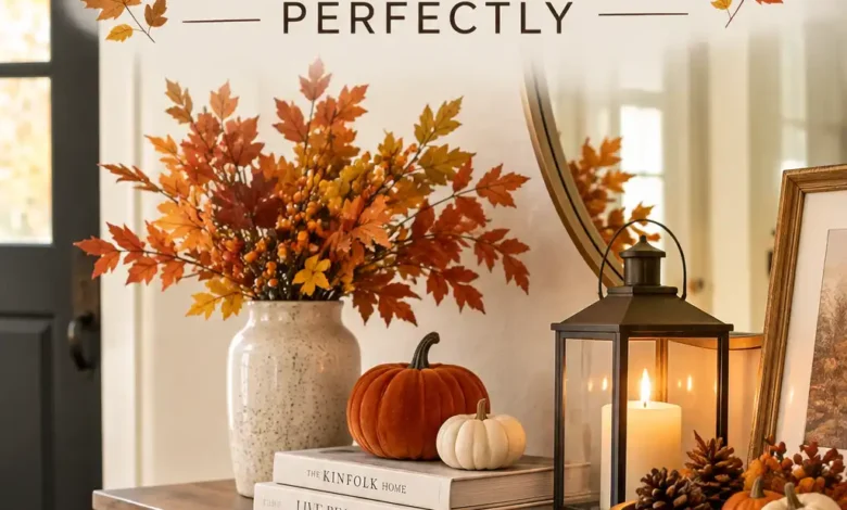 How to Style Your Fall Decorations Entry Table Perfectly How to Style Your Fall Decorations Entry Table Perfectly