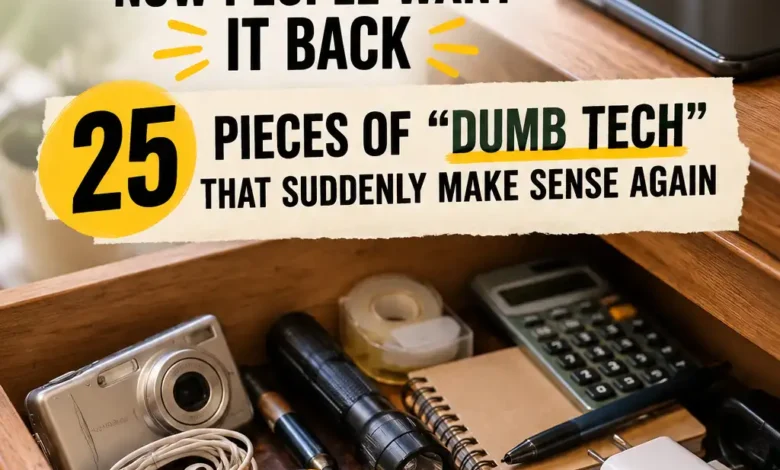 Smartphones Killed The Gadget Drawer—Now People Want It Back: 25 Pieces Of “Dumb Tech” That Suddenly Make Sense Again