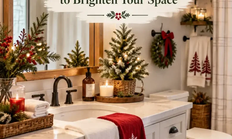 Winter/Christmas bathroom decor ideas to brighten your space Winter/Christmas bathroom decor ideas to brighten your space