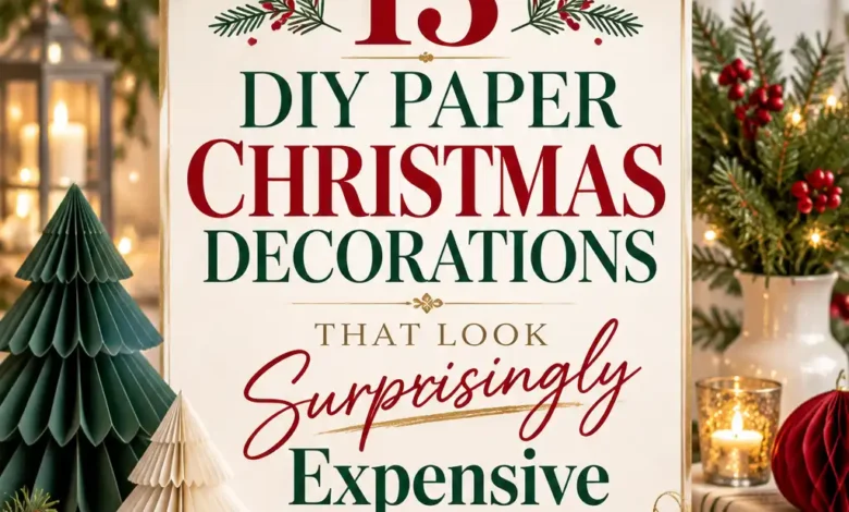 13 DIY Paper Christmas Decorations That Look Surprisingly Expensive