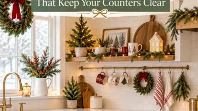 15 Christmas Kitchen Decor Ideas That Keep Your Counters Clear
