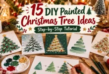 15 DIY Painted Christmas Tree Ideas (Step-by-Step Tutorial)