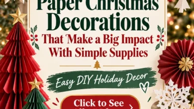 15 Paper Christmas Decorations That Make a Big Impact With Simple Supplies