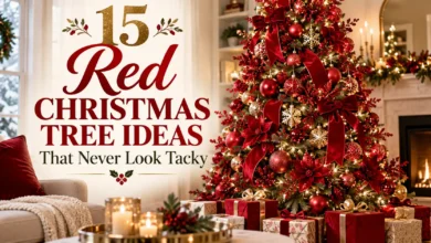 15 Red Christmas Tree Ideas That Never Look Tacky 15 Red Christmas Tree Ideas That Never Look Tacky