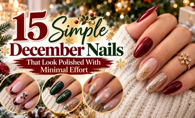 15 Simple December Nails That Look Polished With Minimal Effort