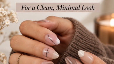 17 Negative-Space November Nail Designs for a Clean, Minimal Look