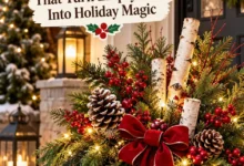 17 Outdoor Christmas Planter Ideas That Turn Empty Pots Into Holiday Magic