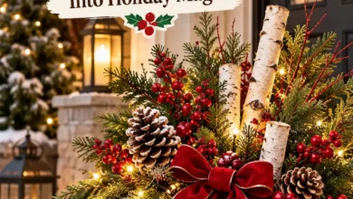 17 Outdoor Christmas Planter Ideas That Turn Empty Pots Into Holiday Magic