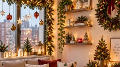 17 Small Apartment Christmas Decor Ideas That Save Precious Floor Space