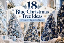 18 Blue Christmas Tree Ideas: From Icy Pastel to Navy