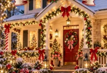 19 Candy Cane Lane Outdoor Christmas Decor Ideas for a Storybook Front Yard