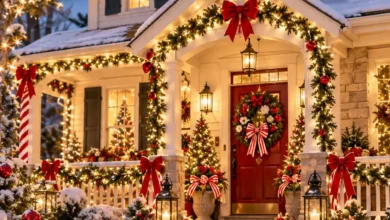 19 Candy Cane Lane Outdoor Christmas Decor Ideas for a Storybook Front Yard