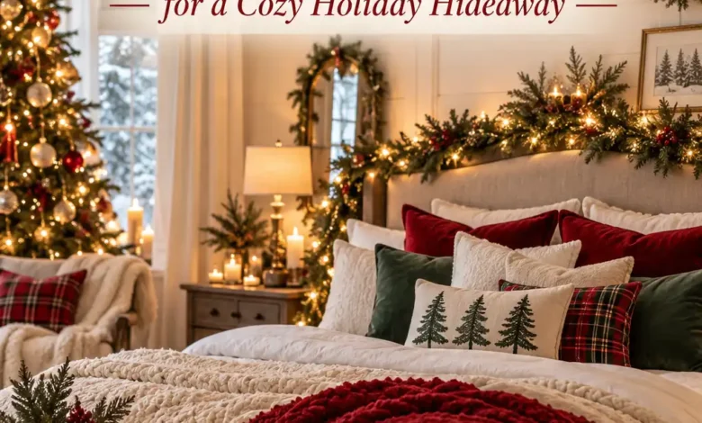 19 Christmas Bedroom Decor Ideas for a Cozy Holiday Hideaway 19 Christmas Bedroom Decor Ideas for a Cozy Holiday Hideaway