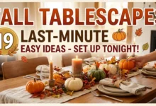 19 Last-Minute Fall Tablescape Ideas You Can Set Up Tonight