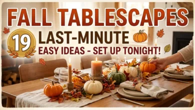19 Last-Minute Fall Tablescape Ideas You Can Set Up Tonight 19 Last-Minute Fall Tablescape Ideas You Can Set Up Tonight