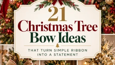 21 Christmas Tree Bow Ideas That Turn Simple Ribbon Into a Statement