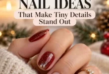 21 Short December Nail Ideas That Make Tiny Details Stand Out
