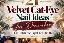 21 Velvet Cat-Eye Nail Ideas for December That Catch the Light Beautifully