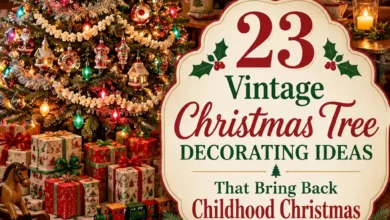23 Vintage Christmas Tree Decorating Ideas That Bring Back Childhood Christmas