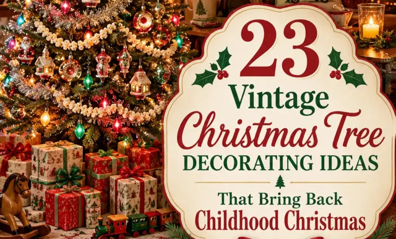 23 Vintage Christmas Tree Decorating Ideas That Bring Back Childhood Christmas 23 Vintage Christmas Tree Decorating Ideas That Bring Back Childhood Christmas