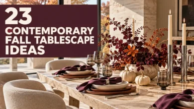 23 Contemporary Fall Tablescape Ideas