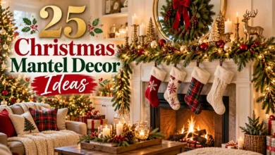 25 Christmas Mantel Decor Ideas