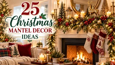 25 Christmas Mantel Decor Ideas