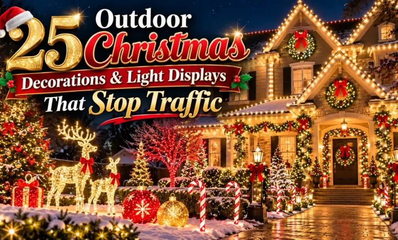 25 Outdoor Christmas Decorations & Light Displays That Stop Traffic 25 Outdoor Christmas Decorations & Light Displays That Stop Traffic