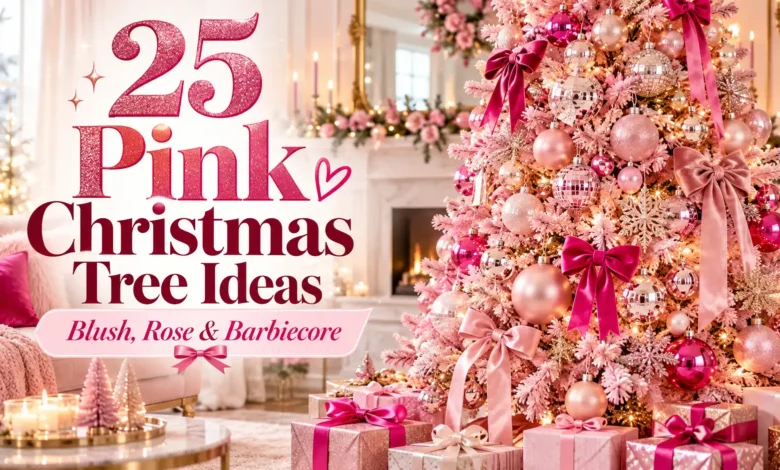 25 Pink Christmas Tree Ideas: Blush, Rose & Barbiecore